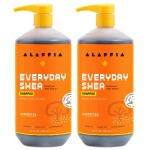 Alaffia EveryDay Shea Shampoo, Gentle Cleansing Shampoo for Normal to Dry Hair, Made with Fair Trade Unrefined Shea Butter, No Parabens or Phthalates, Unscented, 2 pack - 32 Fl Oz Ea