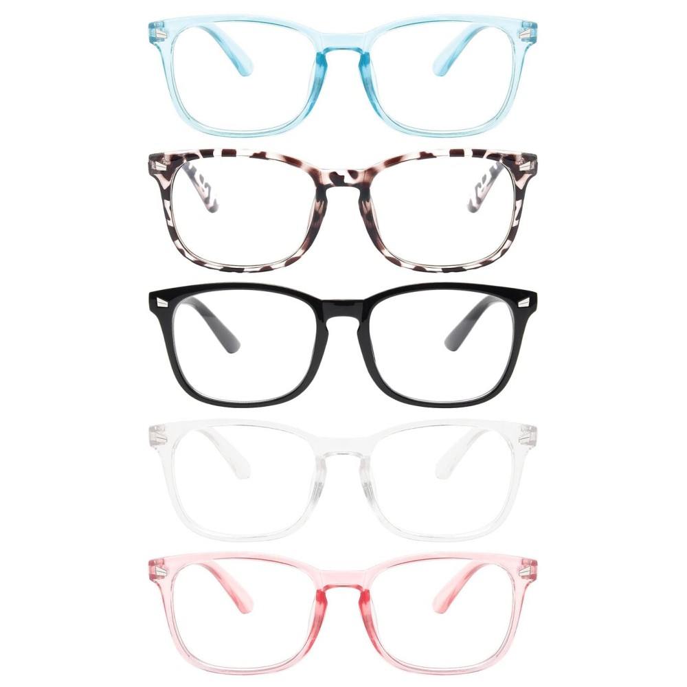 MIGSIR Blue Light Blocking Glasses for Computer Gaming, Fashion Fake Helps Reduce Screen Fatigue Eyeglasses for Women Men