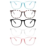 MIGSIR Blue Light Blocking Glasses for Computer Gaming, Fashion Fake Helps Reduce Screen Fatigue Eyeglasses for Women Men