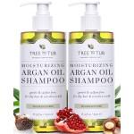Tree to Tub Fragrance Free Shampoo for Dry & Sensitive Scalp - Gentle Unscented Hydrating Hair Shampoo for Women & Men, Moisturizing Sulfate Free Shampoo w/Organic Argan Oil, All Natural Soapberry