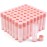 LotFancy Lip Balm Tubes Empty, 60PCS 5.5ml (3/16 Oz), Clear Lip Balm Container Tubes with Pink Caps, BPA Free & Leak Free, Refillable