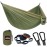 AnorTrek Camping Hammock, Super Lightweight Portable Parachute Hammock with Two Tree Straps Single or Double Nylon Travel Tree Hammocks for Camping Backpacking Hiking Army Green&Khaki
