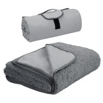 Tirrinia Large Waterproof Outdoor Blanket, Soft Warm Windproof Stadium Blanket with Sherpa Fleece and Foldable for Outdoor Sport, Baseball, Football, Beach, Concerts, Car,59 x 79