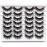 Losha Eyelashes Natural Look Faux Mink Lashes Pack Handmade Fluffy False Eyelashes 14 Pairs Eye Lashes (M09)