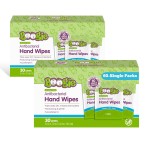 Boogie Antibacterial Hand Wipes, Alcohol Free, Hypoallergenic and Moisturizing Aloe, For Kids and Adults - 30 Wipes (Pack of 2)