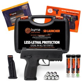 Byrna SD [Self Defense] Kinetic Projectile Launcher Ultimate Bundle - Non Lethal , Home /Personal Defense (Black) | Proudly Assembled in The USA