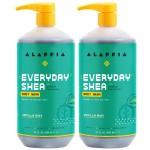 Alaffia Everyday Shea Body Wash, Naturally Helps Moisturize and Cleanse Without Stripping Natural Oils with Fair Trade Shea Butter, Neem, and Coconut Oil Vanilla Mint 32 fl oz - 2 Pack
