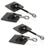 2-Pack Refrigerator Lock (2-Pack, Black Without Padlock)