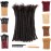 DAIXI 0.6cm Thickness 6-18 Inch 100% Real Human Hair Dreadlock Extensions for Man/Women Full Head Handmade 0.24Inch Thinner Can Be Dyed and Bleached Soft Dreadlocks with Needle and Comb, 30 Strands