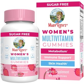 MaryRuth Organics Women\'s Immune Support Multivitamin Gummies | Ages 14+ | Skin Health | Gummy Vitamins for Women | Sugar-Free | Vegan | Non-GMO | 60 Count