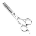 Hair Scissors left hand Thinning Scissors 6 Inch Barber Left hand Hair Thinning Shears Lefty Barber Shears KINSARO for Hairdresser Barbershop or Home Use