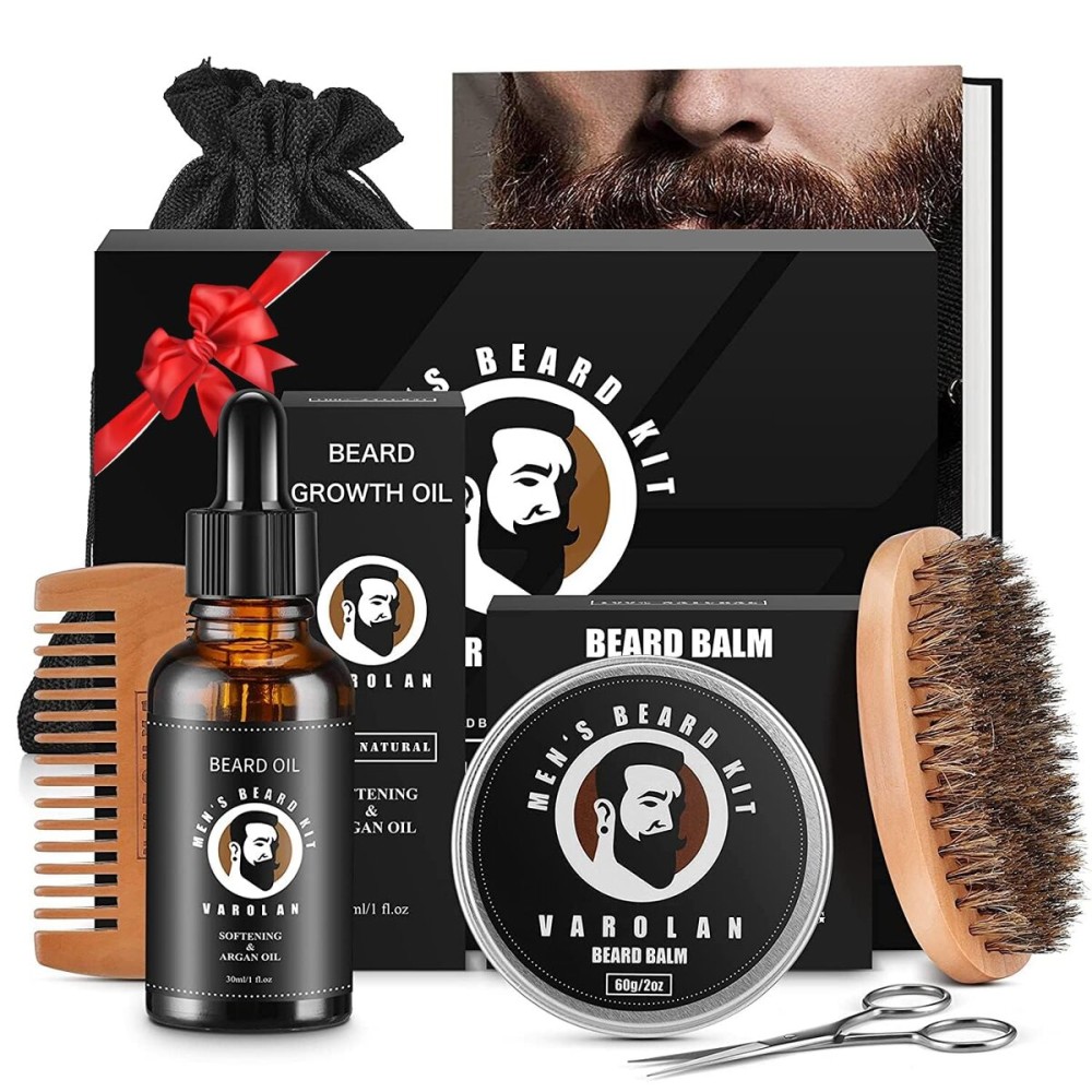 Varolan Birthday Gifts for Men, Mens Gifts, Unique Beard Care Kit for Men Best Friends Male Dad Brother Husband Fiance Him Boyfriend Coworker, Gift Ideas Gifts for Him