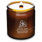 Hemlock Park Crackling Wood Wick Candle Handcrafted with Natural Coconut Wax (Large 16 oz, Desert Prickly Pear)