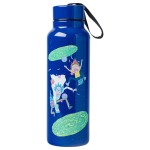 Silver Buffalo Rick and Morty Portal Jump Stainless Steel Water Bottle with Strap, 27 Ounces