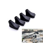 Walking Stick Tips Rubber 4 Pack Trekking Pole Tips Replacement- Rubber Feet for Hiking Poles, Walking Sticks, Trekking Poles | Rubber Tip for Walking Sticks Hiking Trekking Poles | Boot Tips
