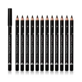 SUMEITANG 12 Pcs Brown Eyebrow Pencil Eyeliner MakeupSoft TexturedEasy to ColorLong LastingWaterproof Eyebrow Pen for Fills in Sparse Areas and GapsCreate a Natural Eye Brow