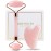 huefull Face Massager Rose Quartz Face Roller & Gua Sha Facial Tool Set, Muscle Tension Relief, Skin Care Gifts for Woman/Men, Skin Care Gifts