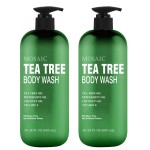 AnatoliaDaphne Tea Tree Body Wash and Shower Gel with Vitamin E for Jock Itch, Eczema, Ringworm, Body Odor, Body Wash Women & Men with Added Body Oils,LARGE 20.2 FL Oz Bottle (Tea Tree, Pack of 2)