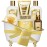 Christmas Gifts for Women - 7-Piece Honey Almond Spa Gift Set, Bath & Body Gift Set, Bath Collection with Bath Bomb | Mothers Day Gifts for Mom, Fathers Day, Birthday Gifts, Holiday Present for Women