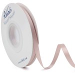 Ribbli Vanilla Double Faced Satin Ribbon,1/4 x Continuous 25 Yards,Use for Craft Bows Bouquet, Gift Wrapping, Wedding Decoration, Floral Arrangement