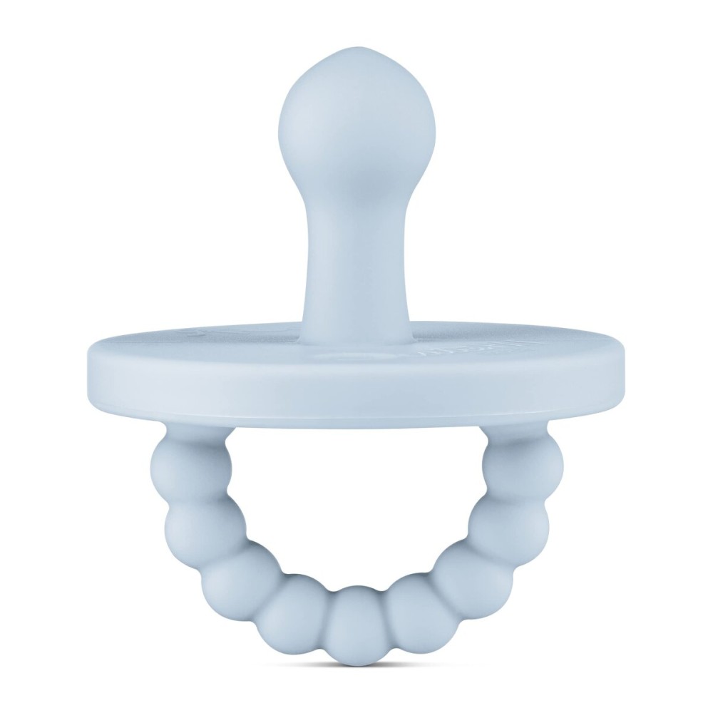 Ryan & Rose Cutie PAT Pacifier Teether (Bulb, Blue)