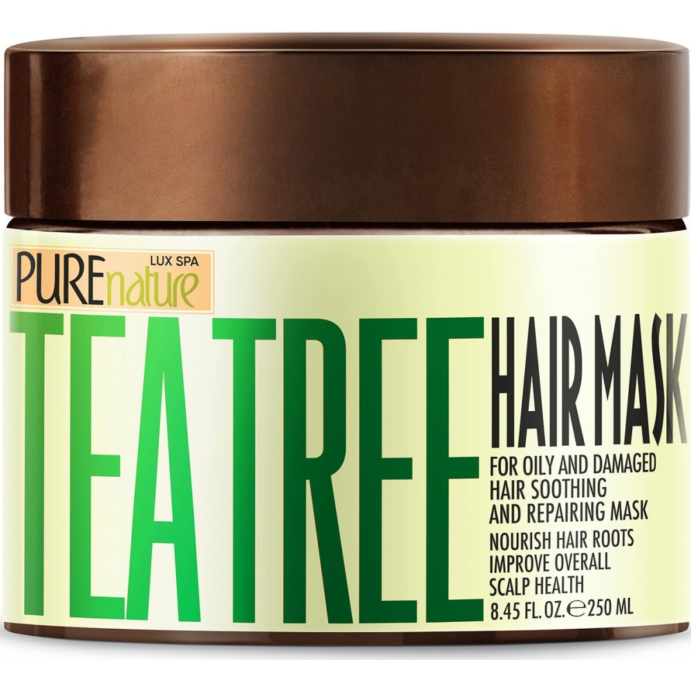Tea Tree Oil Hair Mask - Conditioner and Deep Moisturizer Treatment for Dry Damaged Hair - With Hydrating Protein for Advanced Repair - Soothing for Itchy Scalps and Dandruff