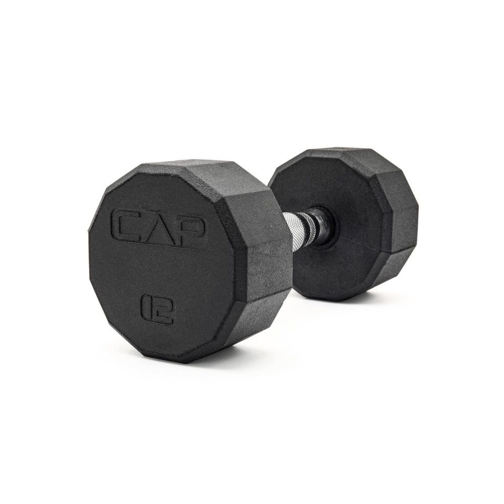 CAP Barbell 12-Sided Coated Dumbbell, 12 LB