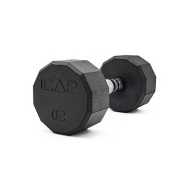 CAP Barbell 12-Sided Coated Dumbbell, 12 LB
