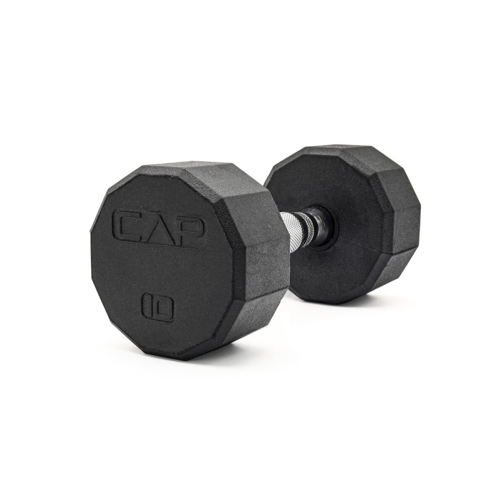 CAP Barbell 12-Sided Coated Dumbbell, 10 LB