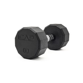 CAP Barbell 12-Sided Coated Dumbbell, 10 LB