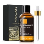 Bergamot Essential Oil, MAYJAM Premium Pure Essential Oils, 3.38FL.OZ Large Volume for Diffusers Soap Candle Making, Ideal for Home Office Car Yoga Use