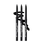 Ruby Kisses Auto Lip Liner Pencil (Black 3 Pack), Long Lasting & Non-Fading, Smooth Application, Non-Feathering with Rich Pigmented Color, No Sharpener Needed, Ideal for Full Lips Look