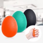 Peradix Hand Grip Strength Trainer, Stress Relief Ball, Wrist Rehab Therapy Hand Grip Equipment Ball Squishy Tools - Set of 3 Finger Resistance Exercise Squeezer (Standard Size - Orange Green Black)
