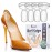 Ballotte Premium Silicone Heel Pads for Shoes. Soft Heel Grips or Inserts for Big Shoes, Alleviates Slipping & Discomfort, Comfortable Cushioning for High Heels, 4-Pack (Natural)