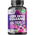 Gentle Liver Cleanse Detox & Repair Formula - Advanced Liver Support Supplement with Silymarin Milk Thistle, Dandelion Root, Artichoke Extract, Turmeric, Choline, & Beetroot - 60 Veggie Capsules