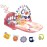 dearlomum Baby Play Mat Gym, Funny Play Piano Tummy Time Activity Mat with 5 Infant Sensory Toys, Music and Lights, Boy & Girl Gifts for Newborns 0 to 3 6 9 12 Months (Pink)