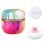 Qopoto Body Powder Puff and Container for Dusting Powder, Women Powder Puff and Powder Case for Bath and Travel (Abstractionism)