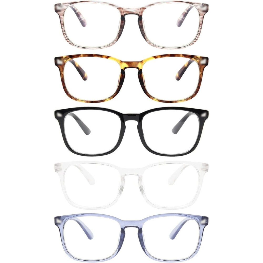 MIGSIR Blue Light Blocking Glasses for Computer Gaming, Fashion Fake Helps Reduce Screen Fatigue Eyeglasses for Women Men