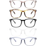 MIGSIR Blue Light Blocking Glasses for Computer Gaming, Fashion Fake Helps Reduce Screen Fatigue Eyeglasses for Women Men