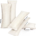 12 Pack Bamboo Charcoal Shoe Deodorizer BagsShoe Odor Eliminator,Charcoal Air Purifying Bags, Activated Charcoal Odor Absorber for Gym Bag, Car, Pet, Closet