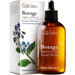 Gya Labs Borage Carrier Oil - 1.7 Fl Oz - for Hair, Skin, Face, Scalp & Body Massage