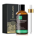 Peppermint Essential Oil, MAYJAM Premium Pure Essential Oils, 3.38FL.OZ Peppermint Oil for Diffusers Soap Candle Making, Ideal for Home Office Car Yoga Use