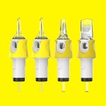 HAWINK Tattoo Cartridges Needles 40Pcs Mixed 12 Standard Round Shader 3RS 5RS 7RS 9RS 11RS Finger Ledge Cartridges EN05S-FG-40KIT-E