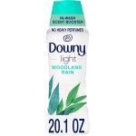 Downy Light Laundry Scent Booster Beads for Washer, Woodland Rain, 20.1 oz, with No Heavy Perfumes
