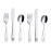 Exzact Kids Flatware 6pcs Toddler Utensils Children Silverware 18/10 Stainless Steel - Dishwasher Safe, 2 Years + (Safari)