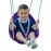 Swurfer Coconut Toddler Swing - Comfy Baby Swing Outdoor, 3- Point Adjustable Safety Harness, Secure, Safe Quick Click Locking System, Blister-Free Rope, Easy Installation, Ages 9 M and Up, Plp Purple
