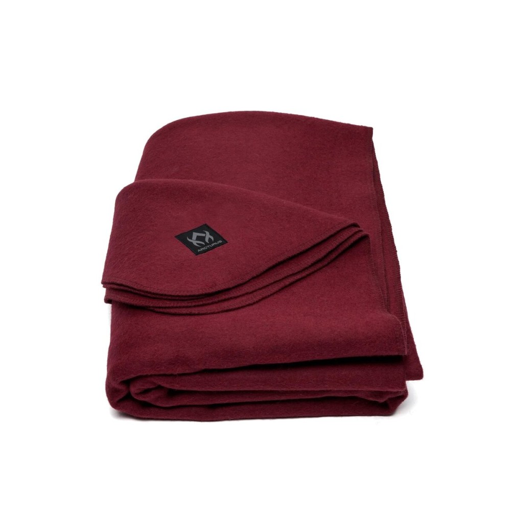 Arcturus Military Wool Blanket - Warm, Thick, Washable - Great for Outdoors, Camping, Stadium Blanket, Picnics, Travel - Car & Bushcraft Survival Kits, Large 64 x 88 4.5 lb