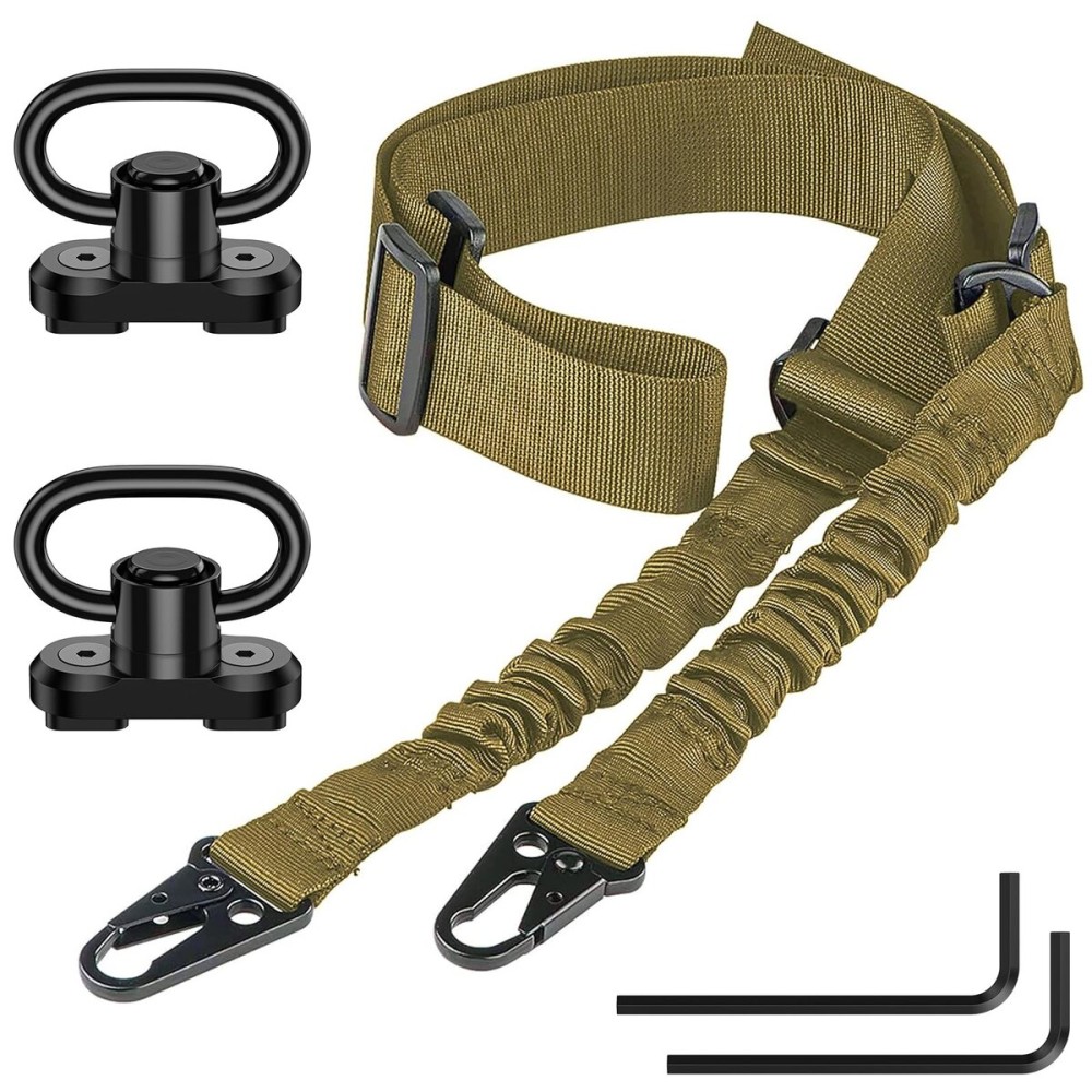 CVLIFE Two Point Sling Swivel Adjustable Length Khaki