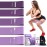 TechStone Resistance Bands Set for Men and Women, Pack of 5 Different Levels Elastic Band for Home Gym Long Exercise Workout - Great Fitness Equipment for Training, Yoga - Free Carrying Bag (Purple)