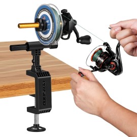 PLUSINNO Fishing Line Spooler with Unwinding Function, Fishing line Spooling Station Versatile for Both Thick & Thin Rods, Works with Spinning Reel, Cast Reel Without Line Twist-C
